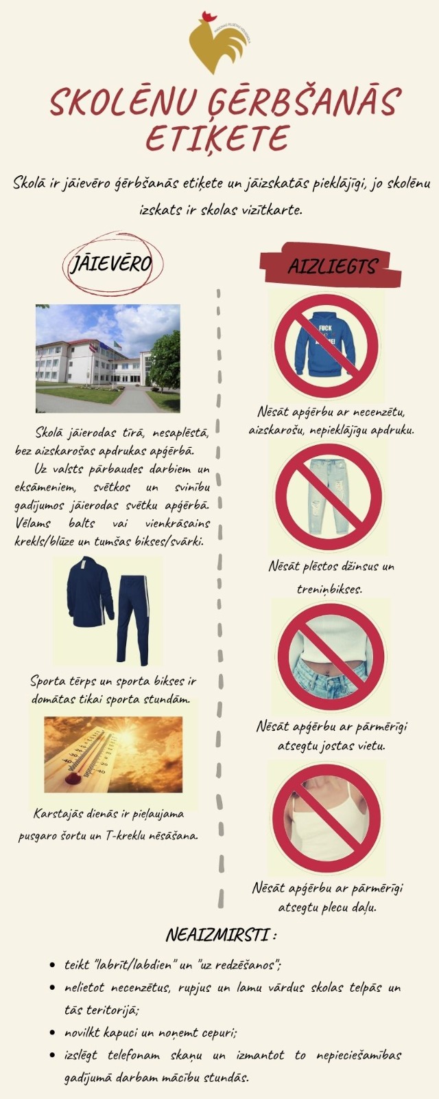 Attēls Skolēnu ģērbšanās etiķete